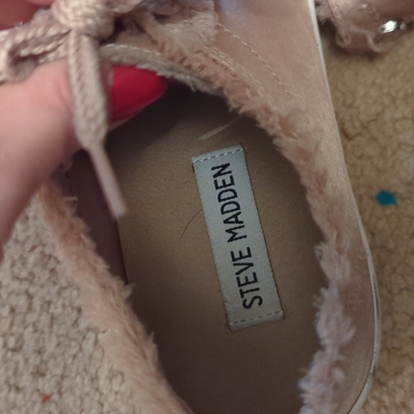 Steve Madden Greyla Satin Pink Platform Sneakers Size 7.5 - Picture 10 of 11